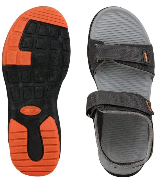 Campus - Dark Grey Mens Floater Sandals - None