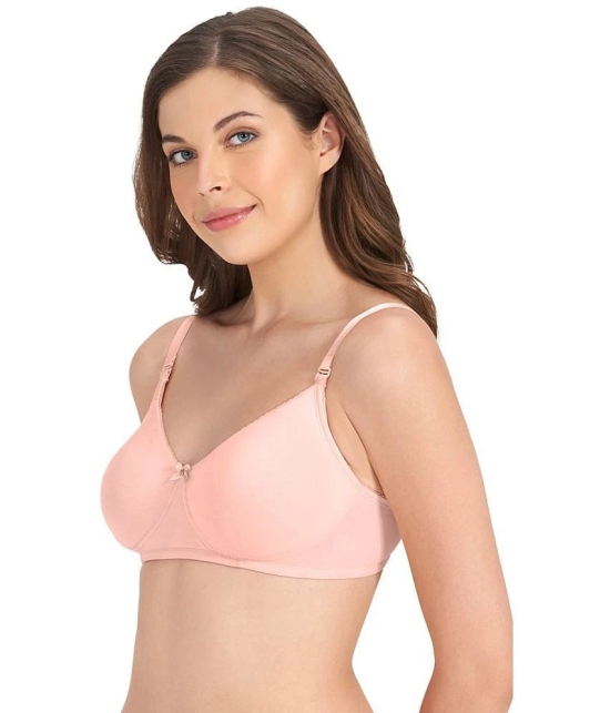 Amante Pack of 1 Cotton Non Padded Womens Seamless Bra ( Pink ) - 36C