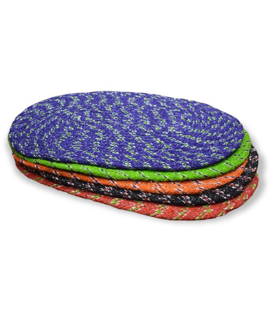 Abhikram Multi Set of 5 Door Mat - ( 60 X 40 cm ) - Multi