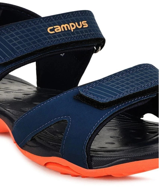 Campus - Navy Mens Floater Sandals - None