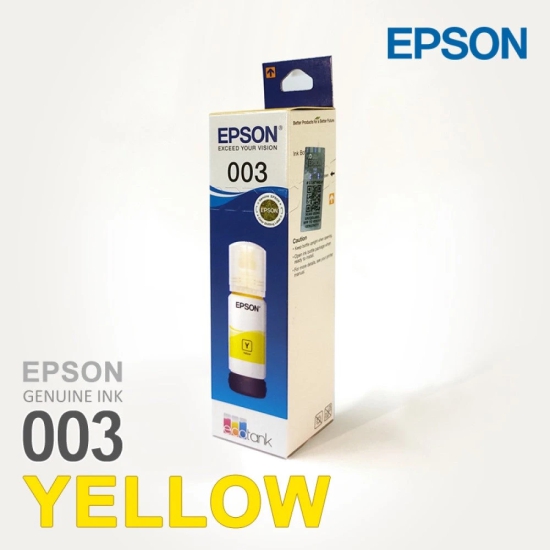 Epson 003 Yellow Genuine Ink Bottle 65 ml-Yellow