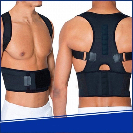 Real doctor Unisex Magnetic Back Brace Posture Corrector Therapy Shoulder Belt for Lower and Upper Back Pain Relief back support belt for back pain Lower and Upper Back Pain Relief Back Braces