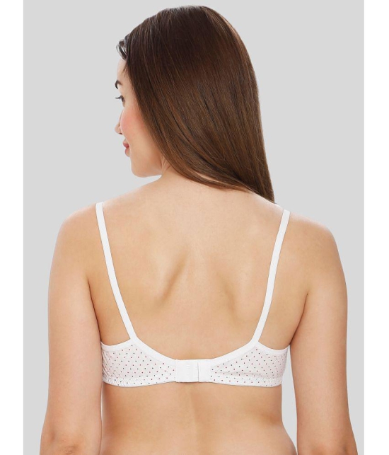 ILRASO - White Cotton Blend Non Padded Women's T-Shirt Bra ( Pack of 1 ) - None