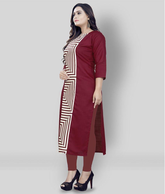 Lerkiza - Multicolor Cotton Womens Straight Kurti ( Pack of 2 ) - L