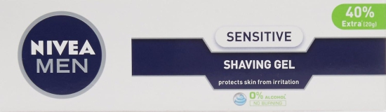 Nivea Men Sensitive Shaving Gel In Tube Promo Pack - 70 G