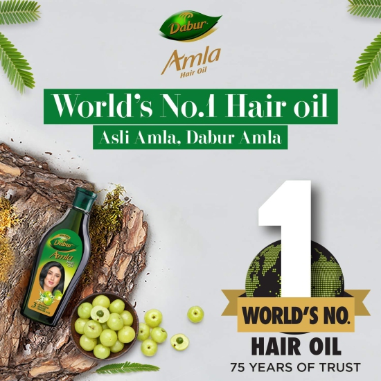 Dabur Amla Hair Oil - For Strong, Long And Thick Hair - 450Ml & Dabur Meswak Toothpaste - 200G (Pack Of 2)