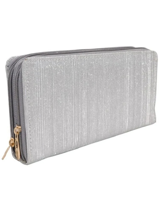 NAMRA PURSE Light Grey Pure Leather Handheld Bag - Light Grey