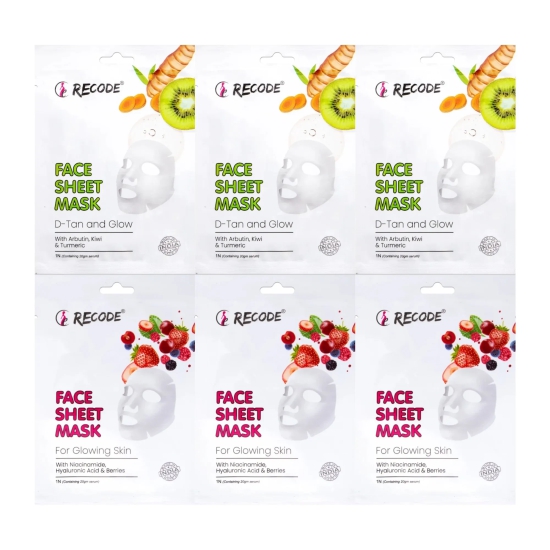 Recode Face Sheet Mask Set of 6