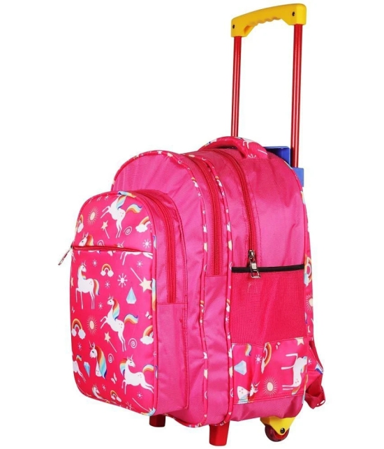 Da Tasche 25 Ltrs Pink Trolley Bag for Girls