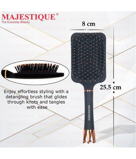 Majestique Crown Series Paddle Brush With A Large Cushion, Smoothing Detangling