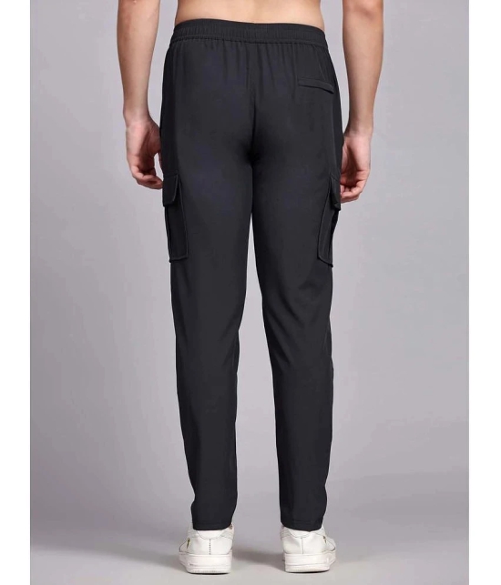 AKTIF Black Lycra Mens Trackpants ( Pack of 1 ) - None