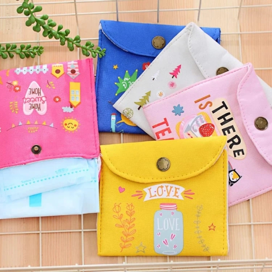 Sanitary Napkin Pouch Heavy Quality PACK OF 2