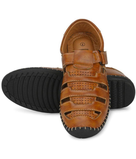 ShoeRise - Tan Men's Sandals - None