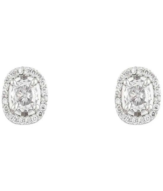 gilher White Stud Earrings ( Pack of 1 ) - White