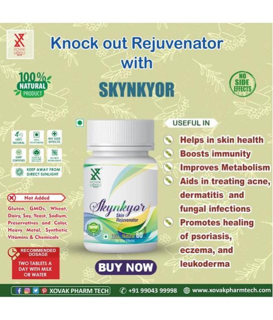 xovak pharmtech Ayurvedic Skynkyor For Skin Health Tablet 50 gm Pack Of 1