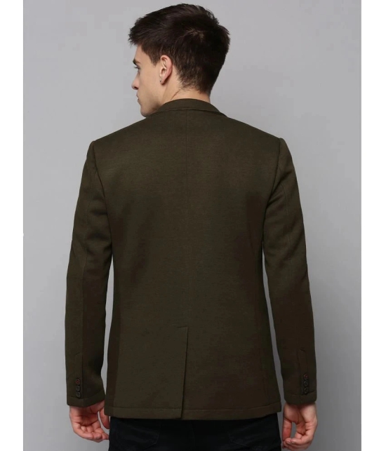 Showoff Cotton Blend Mens Blazer - Olive ( Pack of 1 ) - None