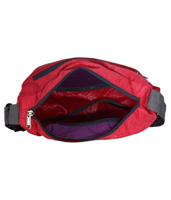 Apnav Red Polyester Casual Messenger Bag