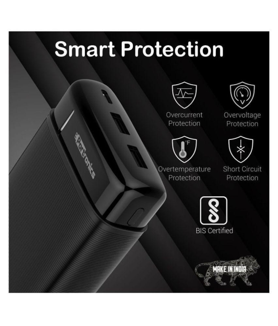 Portronics POR 1113 20000 -mAh Li-Polymer Power Bank Black - Black