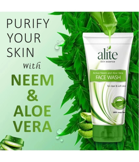 Alite Active Neem & Aloe Vera Face Wash Enriched with Vitamin E( 70g Each)- Pack of 6