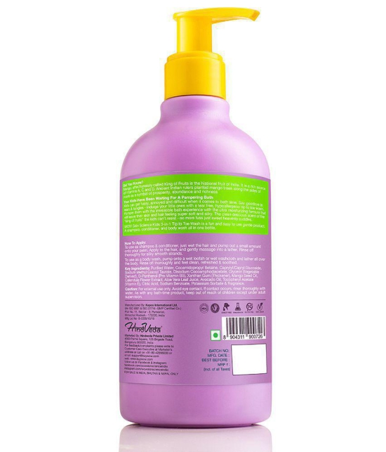 WOW Skin Science Kids 3 in 1 Tip to Toe Wash - Mango - 300 mL