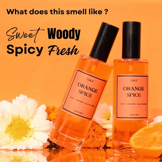 Orange Spice Smokey Body Mist with Honey