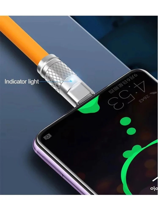 Vertical9 1m Data Cables Type-C Super Fast Charging - Orange