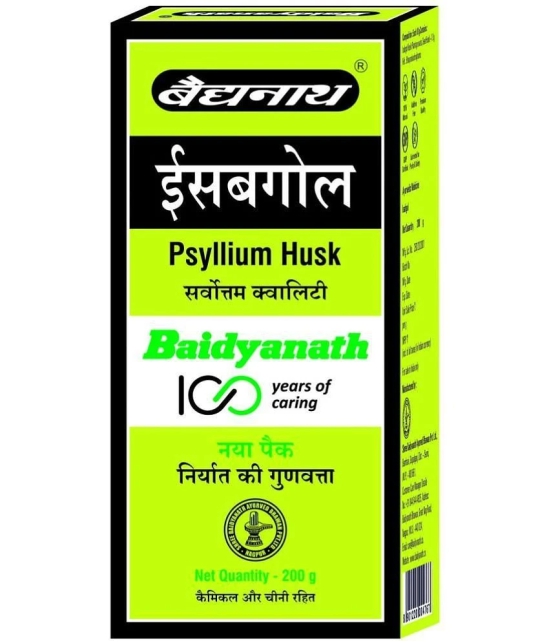 Baidyanath Isabgol - Psyllium Husk Powder - 200gm | Effectively Relieves Constipation | Rich Source Of Dietary Fiber Supplement For Digestion