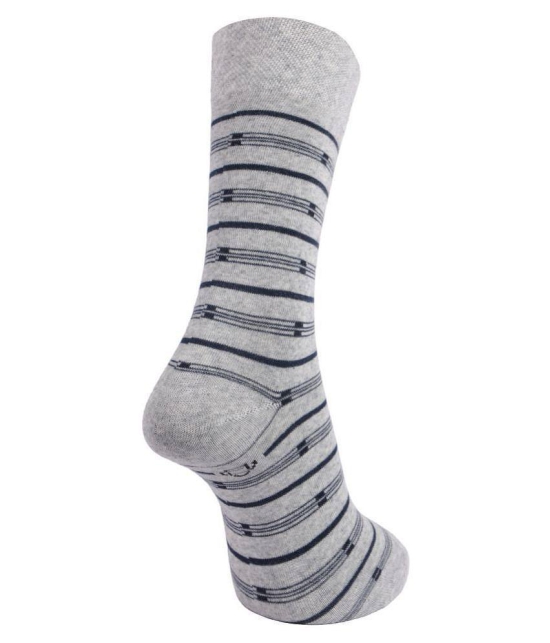 Dollar - Cotton Men's Striped Multicolor Full Length Socks ( Pack of 3 ) - Multicolor