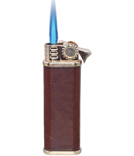 JMALL - Brown Aluminium Cigarette Lighter ( Pack of 1 ) - Brown