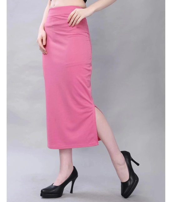 Selvia Pink Lycra Petticoat - Single - None