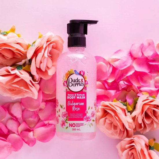 Buds&Berries Bulgarian Rose Detox and Refresh Bodywash - 300 ml