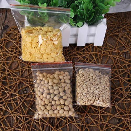 MANNAT Zip Lock Pouch Storage Bags Multi-Purpose Re-Usable Transparent To Carry Small Items Like Jewellery,Mirrors,Beauty Products,Buttons,Pins,Coins, Stamps,Spices Etc.(5x7 inch,100pcs)