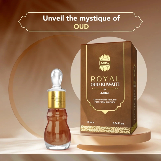 Royal Oud Kuwaiti Attar Concentrated Perfume for Unisex - 10 ML