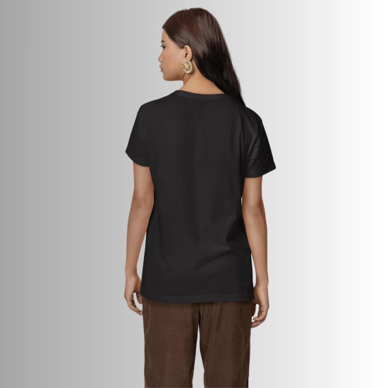 Feather Fashion Black T-Shirt-Black / XL-40