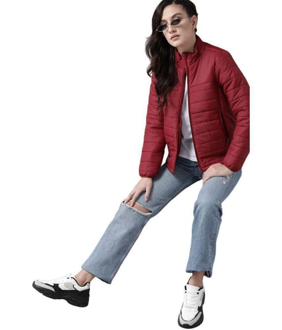 PPTHEFASHIONHUB - Polyester Maroon Jackets - None