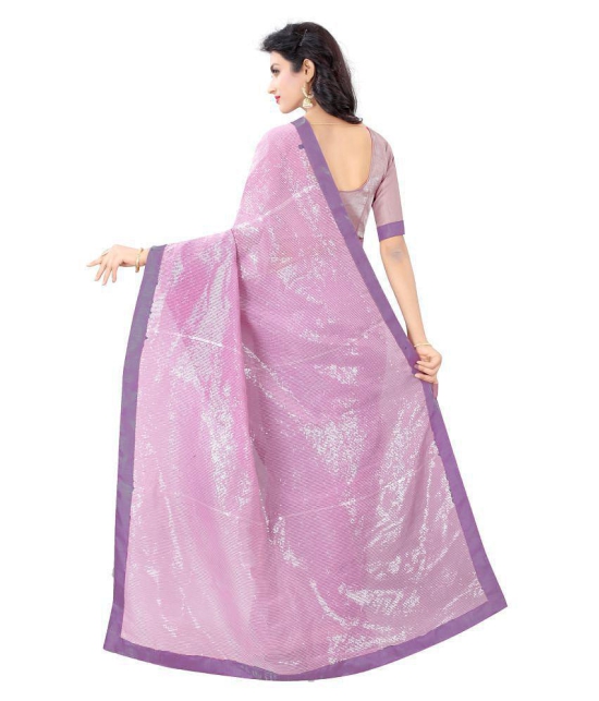 ofline selection Purple Georgette Saree