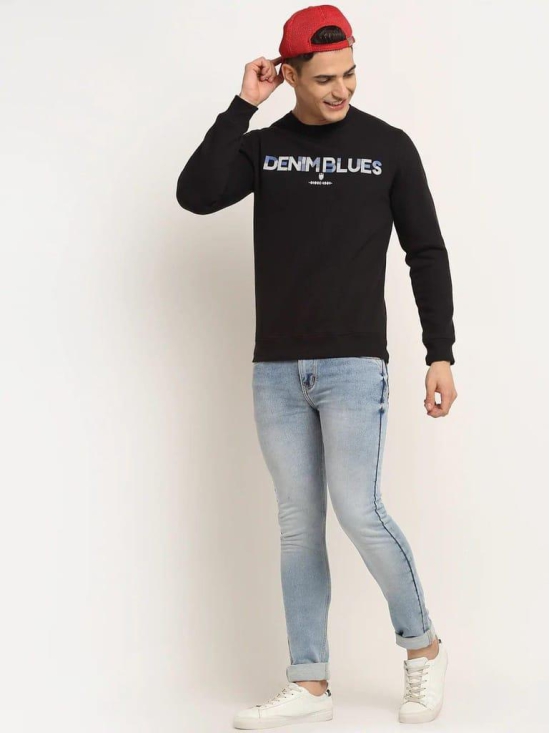 Rodamo Men Black Printed Sweatshirt