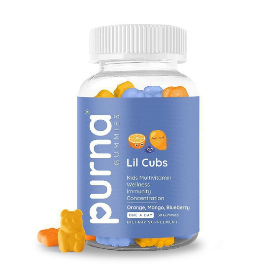 Purna Gummies Kids Multivitamin Gummies, Immunity Booster, Increase Energy and Strong Bones