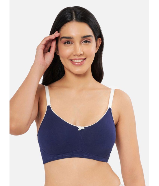 Amante - Blue Cotton Non Padded Women's Everyday Bra ( Pack of 1 ) - None