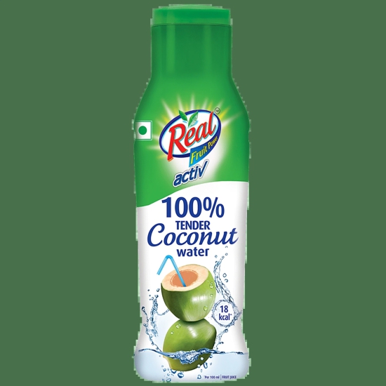 Real Activ 100% Tender Coconut Water/Nariyal Pani, 200 Ml