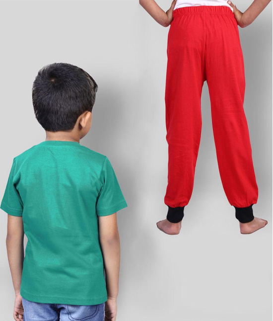 JILZ - Multi Cotton Boy's T-Shirt & Trackpants ( Pack of 3 ) - None