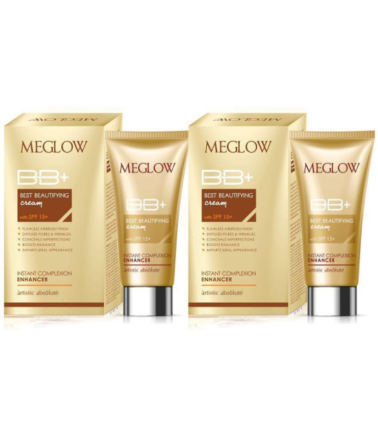 Meglow BB+ Cream With SPF 15+ (2x30g)