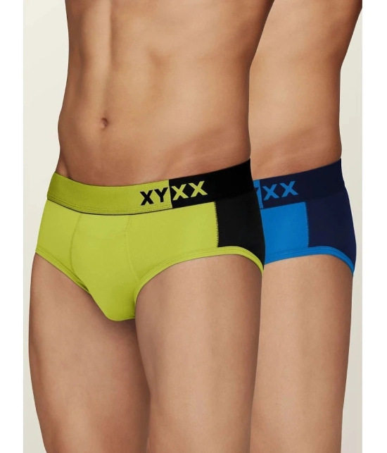 XYXX Pack of 2 Modal Mens Briefs ( Multicolor ) - M