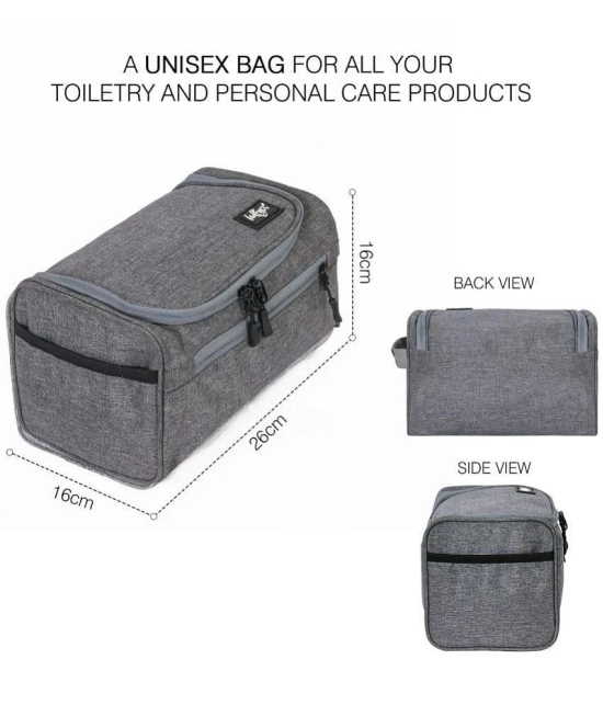 bulfyss Grey Toiletry Bag for Men - Grey