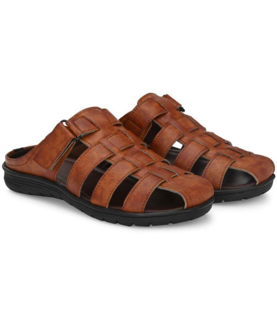 Leeport - Rust Mens Sandals - None