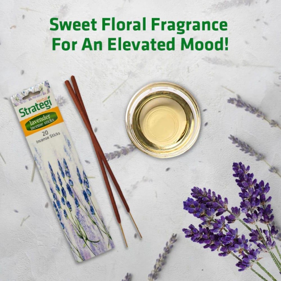 Herbal Strategi Lavender Aromatic Incense Sticks 20 pcs