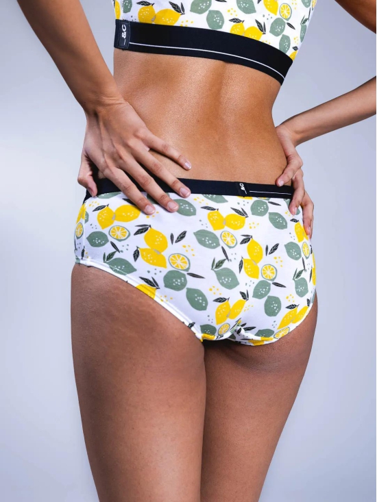 Women's Hipster Briefs - Lemon Crush-M