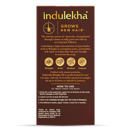 Indulekha Bringha Oil|| Reduces Hair Fall and Grows New Hair|| 100% Ayurvedic Oil|| 50ml