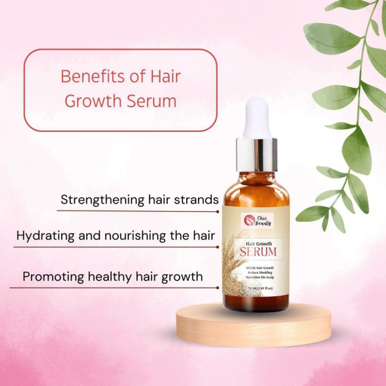 Chic Beauty Hair Care Combo for Strong Root (Rice Bran Hair oil 100ML + Hair Growth Serum 30ML)