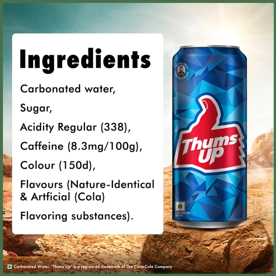 Thums Up Soft Drink, 300 Ml Can